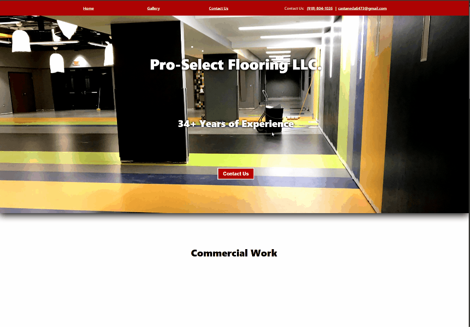 Pro-Select Flooring website demo